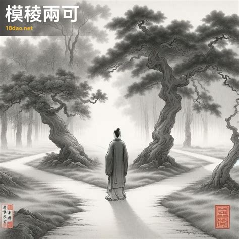 模淩兩可|成語: 模稜兩可 (注音、意思、典故) 